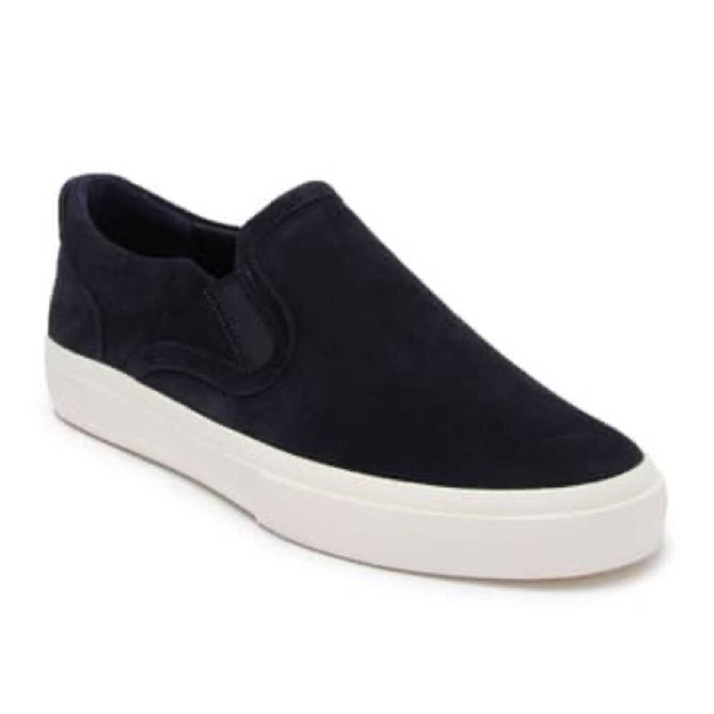 Vince Blair Black Suede Slip On Sneakers Size 8.5